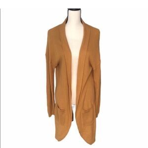BP Nordstrom Tan Open Closure Long Cardigan Medium